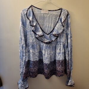 Sugarfox Blouse Size M/L Nwot